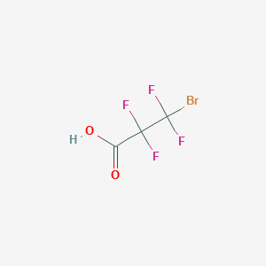 molecular formula C3HBrF4O2 B8484063 3-Bromo-2,2,3,3-tetrafluoropropanoic acid CAS No. 22633-83-6