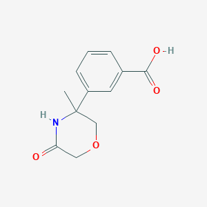3-((RS)-3-methyl-5-oxo-morpholin-3-yl)-benzoic acid