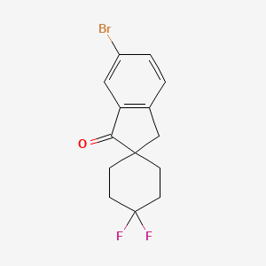 6'-bromo-4,4-difluorospiro[cyclohexane-1,2'-inden]-1'(3'H)-one