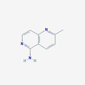 molecular formula C9H9N3 B8484140 2-Methyl-1,6-naphthyridin-5-amine 