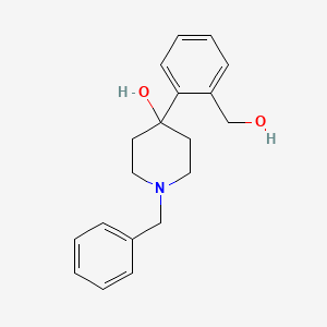 molecular formula C19H23NO2 B8484158 1-Benzyl-4-(2-hydroxymethyl-phenyl)-piperidin-4-ol CAS No. 56658-29-8