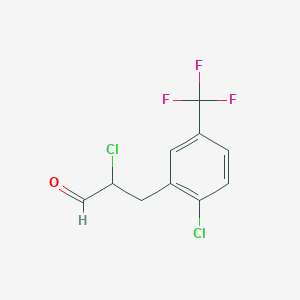 alpha-Chloro-beta-(2-chloro-5-trifluoromethylphenyl)propionaldehyde