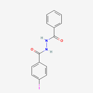 molecular formula C14H11IN2O2 B8484208 1-Benzoyl-2-(4-iodobenzoyl)hydrazine 
