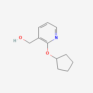 molecular formula C11H15NO2 B8484253 (2-(Cyclopentyloxy)pyridin-3-yl)methanol 
