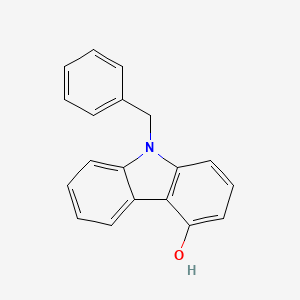 molecular formula C19H15NO B8484263 9-Benzyl-9H-carbazol-4-ol CAS No. 329727-96-0