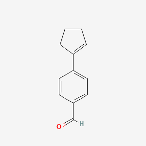 molecular formula C12H12O B8484264 4-(1-Cyclopentenyl)benzaldehyde 