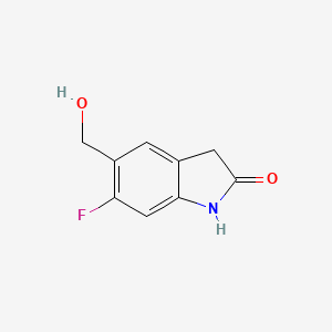 6-Fluoro-5-(hydroxymethyl)indolin-2-one