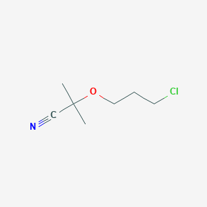 2-(3-Chloropropoxy)-2-methylpropanenitrile