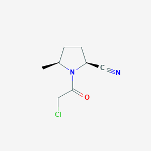 molecular formula C8H11ClN2O B8484330 (2S,5S)-1-(Chloroacetyl)-5-methylpyrrolidine-2-carbonitrile CAS No. 676561-06-1