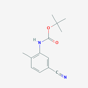 molecular formula C13H16N2O2 B8484334 Tert-butyl 5-cyano-2-methylphenylcarbamate 