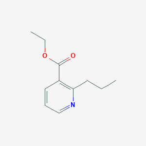 molecular formula C11H15NO2 B8484376 2-Propylpyridine-3-carboxylic acid ethyl ester 