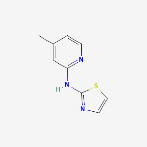molecular formula C9H9N3S B8484403 4-methyl-N-(thiazol-2-yl)pyridine-2-amine 