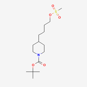 4-(4-Methanesulfonyloxy-butyl)-piperidine-1-carboxylic acid tert-butyl ester