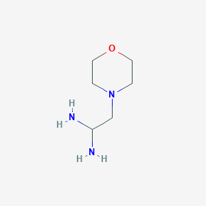 2-Morpholinoethane-1,1-diamine