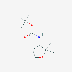 molecular formula C11H21NO3 B8484511 (2,2-Dimethyl-tetrahydro-furan-3-yl)-carbamic acid tert-butyl ester 