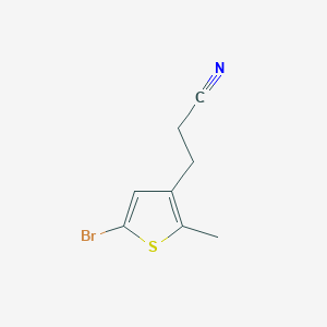 3-(5-Bromo-2-methyl-thiophen-3-yl)-propionitrile