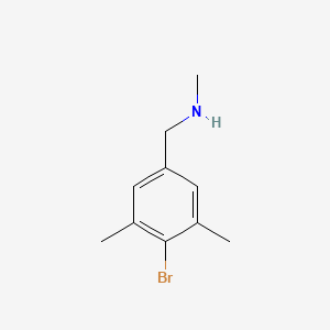 molecular formula C10H14BrN B8484546 [(4-Bromo-3,5-dimethylphenyl)methyl](methyl)amine 