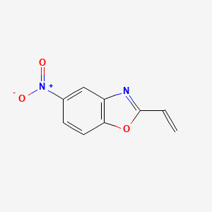 molecular formula C9H6N2O3 B8484550 5-Nitro-2-vinylbenzoxazole 