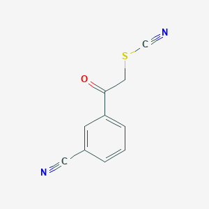 2-(3-Cyanophenyl)-2-oxoethyl thiocyanate