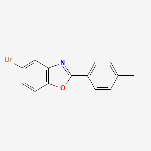 molecular formula C14H10BrNO B8484616 5-Bromo-2-p-tolylbenzo[d]oxazole 