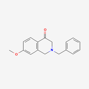 molecular formula C17H17NO2 B8484629 2-benzyl-7-methoxy-2,3-dihydro-1H-isoquinolin-4-one 
