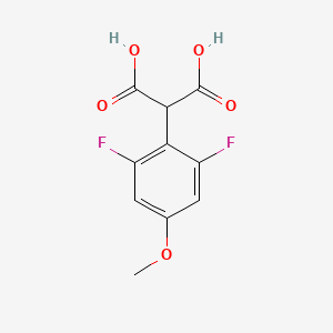 molecular formula C10H8F2O5 B8484663 2-(2,6-Difluoro-4-methoxyphenyl)malonic acid 