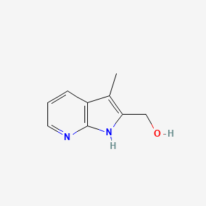 molecular formula C9H10N2O B8484673 2-Hydroxymethyl-3-methylpyrrolo [2,3-b]pyridine CAS No. 145934-56-1