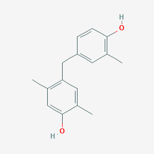 molecular formula C16H18O2 B8484710 4-[(4-Hydroxy-3-methylphenyl)methyl]-2,5-dimethylphenol CAS No. 190320-97-9