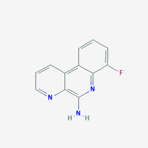 molecular formula C12H8FN3 B8484712 7-Fluorobenzo[f][1,7]naphthyridin-5-amine 