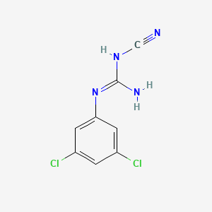 molecular formula C8H6Cl2N4 B8484723 1-Cyano-3-(3,5-dichlorophenyl)guanidine 
