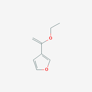 molecular formula C8H10O2 B8484747 1-(3-Furyl)-1-ethoxy-ethylene 