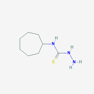 molecular formula C8H17N3S B8484770 4-Cycloheptyl-3-thiosemicarbazide 