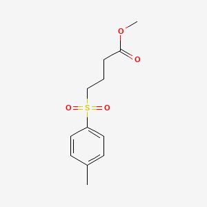 molecular formula C12H16O4S B8484788 4-Tosylbutanoic acid methyl ester 