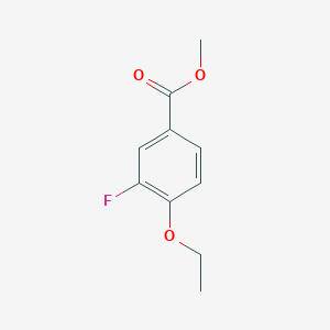 molecular formula C10H11FO3 B8484796 Methyl 4-ethoxy-3-fluorobenzoate CAS No. 321198-23-6