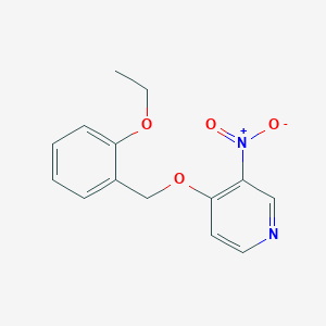 molecular formula C14H14N2O4 B8484852 4-[(2-Ethoxyphenyl)methoxy]-3-nitropyridine CAS No. 882682-96-4