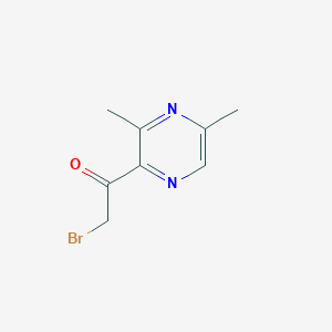 molecular formula C8H9BrN2O B8484901 2-Bromo-1-(3,5-dimethylpyrazin-2-yl)ethanone 