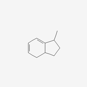 molecular formula C10H14 B8484917 1-Methyl-2,3,3a,4-tetrahydro-1H-indene CAS No. 11079-08-6