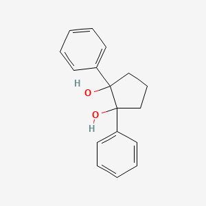 molecular formula C17H18O2 B8484936 1,2-Diphenylcyclopentane-1,2-diol CAS No. 65213-66-3