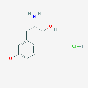 molecular formula C10H16ClNO2 B8484948 2-Amino-3-(3'-methoxy-phenyl)-1-propanol hydrochloride 