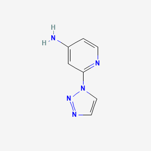 molecular formula C7H7N5 B8484965 2-(1H-1,2,3-triazol-1-yl)pyridin-4-amine 