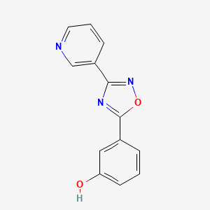 3-(3-Pyridin-3-yl-[1,2,4]oxadiazol-5-yl)phenol