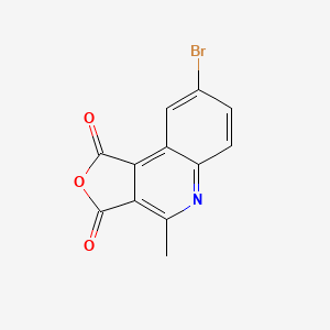molecular formula C12H6BrNO3 B8485009 6-Bromo-2-methylquinoline-3,4-dicarboxylic acid anhydride 