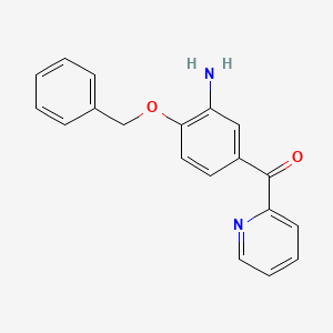 molecular formula C19H16N2O2 B8485049 3-Amino-4-benzyloxyphenyl 2-pyridyl ketone CAS No. 58283-14-0