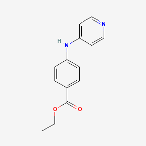 molecular formula C14H14N2O2 B8485068 Ethyl 4-[(pyridine-4-yl)amino]benzoate 