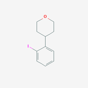 molecular formula C11H13IO B8485076 4-(2-iodophenyl)tetrahydro-2H-pyran 