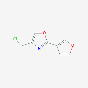 4-Chloromethyl-2-(3-furyl)oxazole