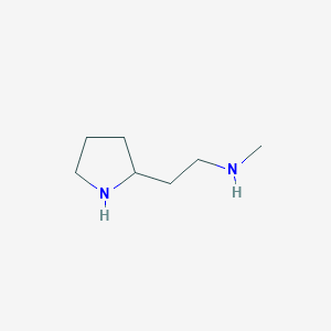 molecular formula C7H16N2 B8485128 N-methylpyrrolidin-2-ylethylamine 