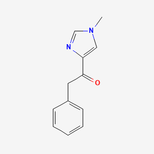 molecular formula C12H12N2O B8485153 1-(1-methyl-1H-imidazol-4-yl)-2-phenylethanone 