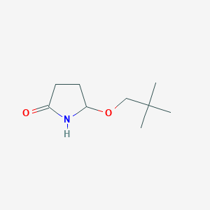 molecular formula C9H17NO2 B8485156 5-Neopentyloxy pyrrolidin-2-one 