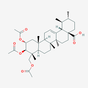 molecular formula C36H54O8 B8485171 Asiatic acid triacetate 